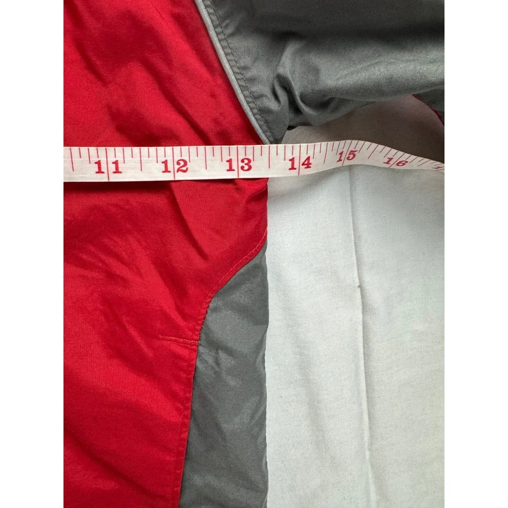 Columbia Toddler Boys Red Grey Hooded Windbreaker Jacket 2T